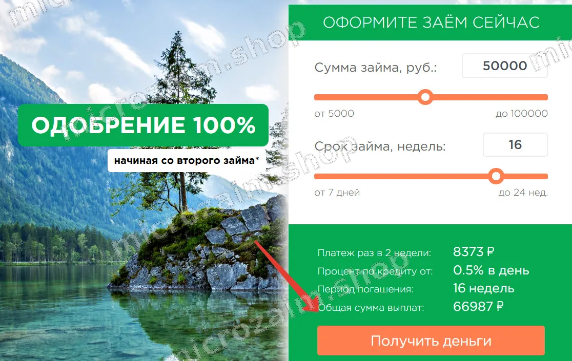 Регистрация ЛК Целевые Финансы