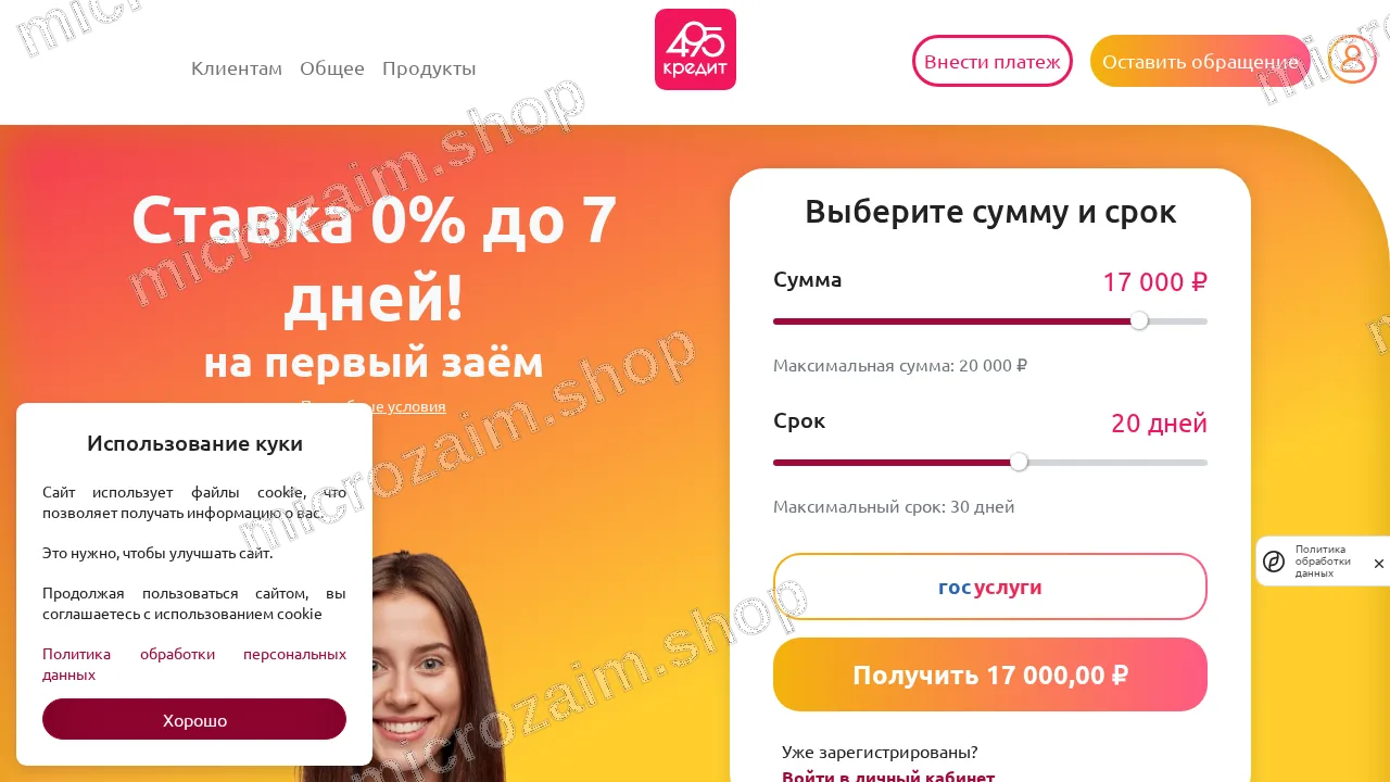 Как получить займ — 495 Кредит