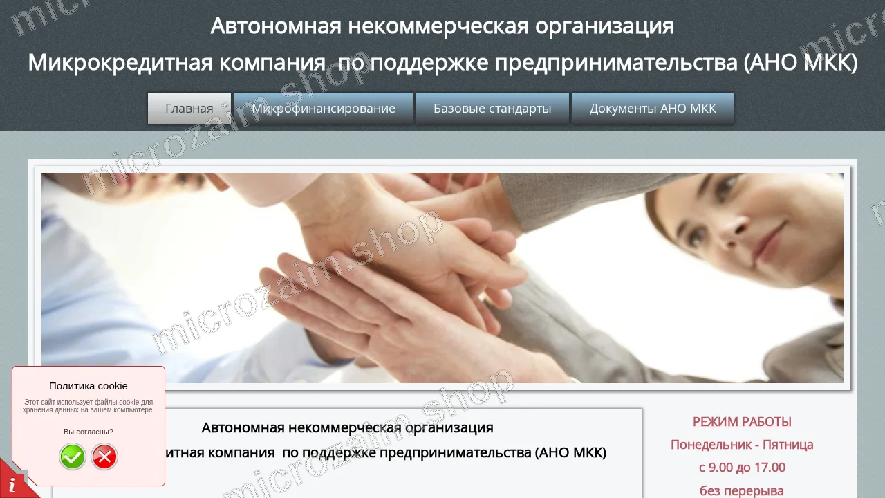 Главная страница — АНО МКК