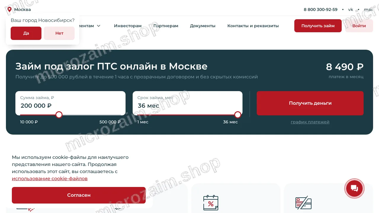 Как получить займ — Драйвзайм