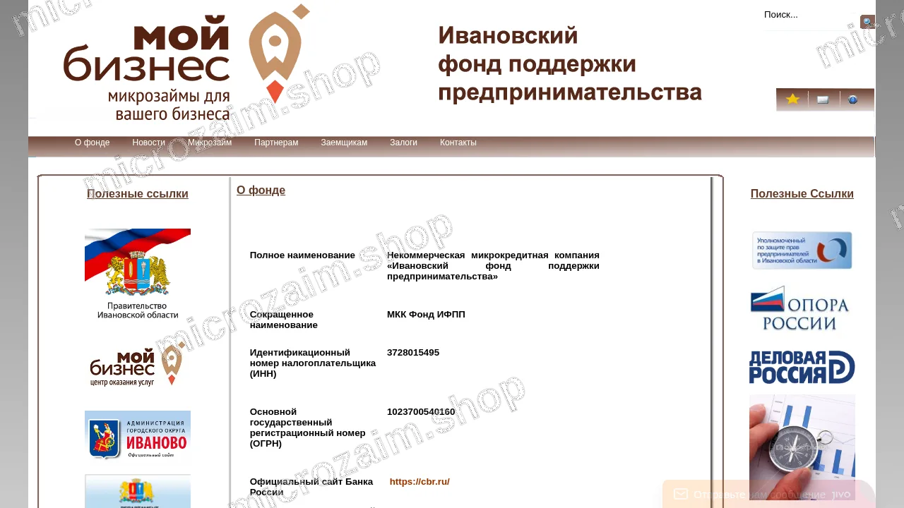 Главная страница — МКК Фонд ИФПП