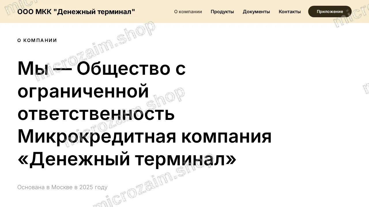 Как получить займ — ООО МКК "ДЕНЕЖНЫЙ ТЕРМИНАЛ"