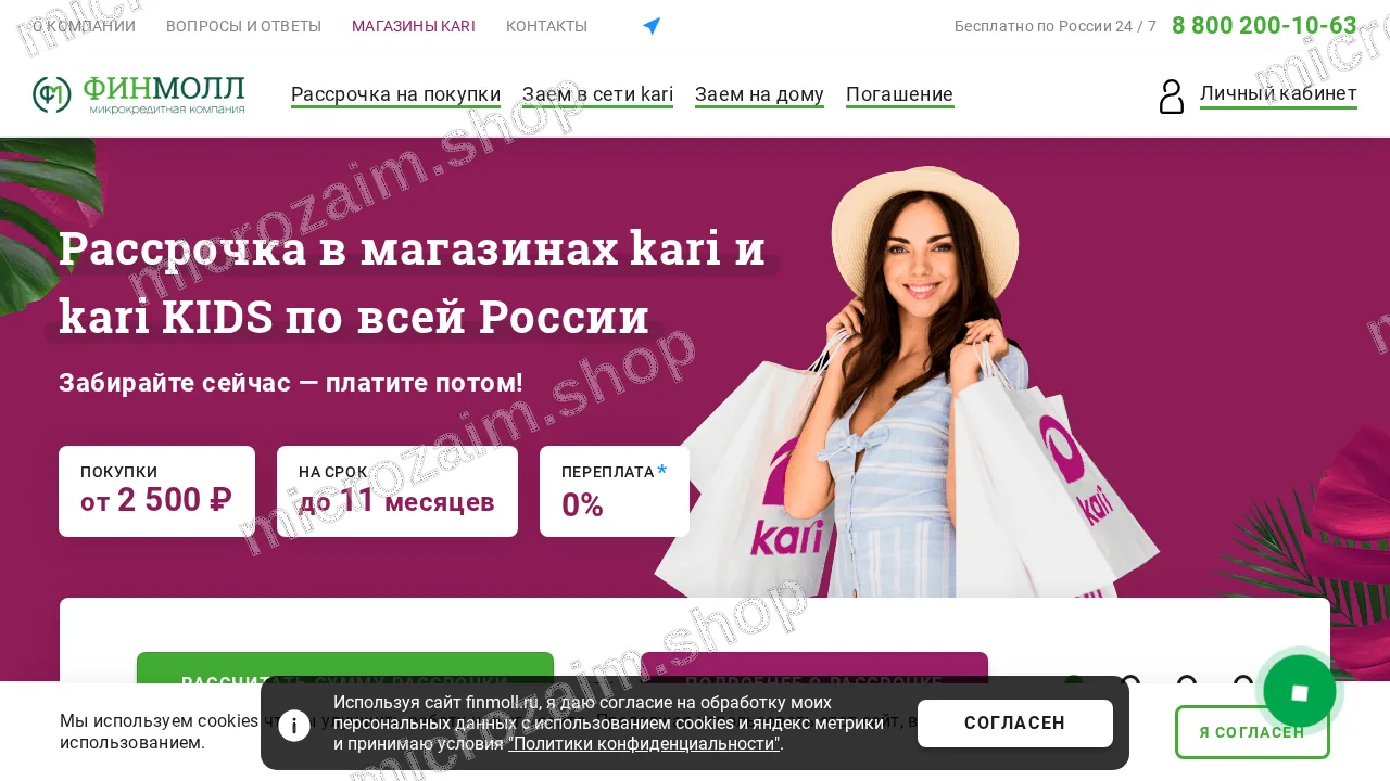 Главная страница — ООО МКК «ФИНМОЛЛ»